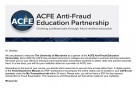 Το Πανεπιστήμιο Μακεδονίας μέσω του Τμήματος Διεθνών και Ευρωπαϊκών Σπουδών μέλος της παγκόσμιας πρωτοβουλίας «ACFE Antifraud Education Partnership»
