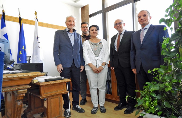 O πρώην Πρόεδρος της Ρουμανίας Emil Constantinescu επισκέφτηκε το Πανεπιστήμιο Μακεδονίας