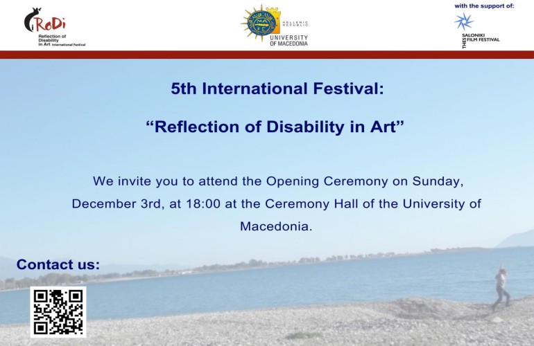 Invitation: 5th International Festival: “Reflection of Disability in Art”